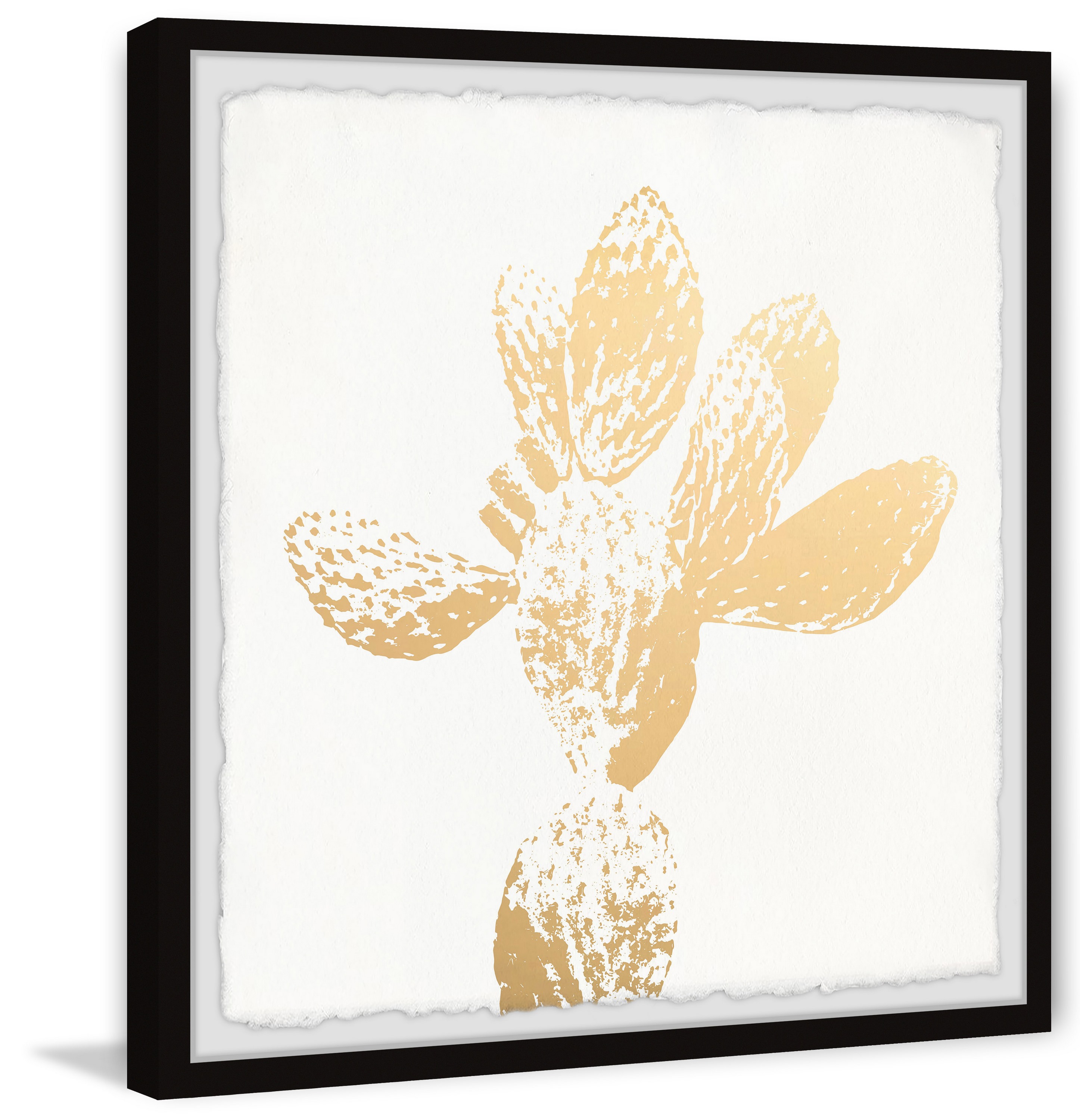 Marmont Hill Yellow Cactus Framed Wall Art