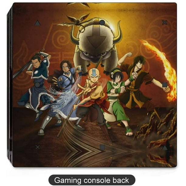 Avatar The Last Airbender Aang PS4 Controller and Console Skin Sticker Protective Cover Wireless Wired Gamepad Controller Full Body Skin Body Vinyl Sticker Decal Cover Skin Walmart