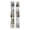 White, variant on Leavader 2 Pack 4 Tier Tall Narrow Bookcase Display Shelf, Media Tower CD DVD Storage Cabinet for Home Office, 34.43x9.25x11.61 Inch Each,Freestanding Space Saving Organizer,Walnut