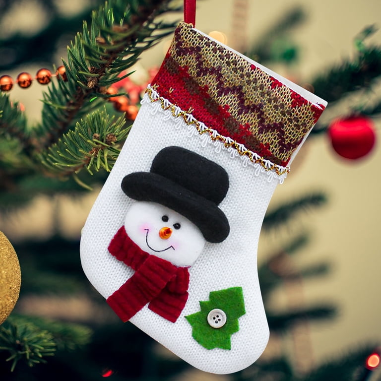 Delightful Snowman Christmas Decorations: Festive Socks Gift Bags and Pendants for Holiday Gifting, Parties, and Seasonal Cheers