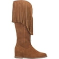 thumbnail image 2 of Dingo Womens Hassie Fringe Round Toe Pull On  Tall Boots, 2 of 7