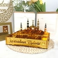 thumbnail image 6 of Ramadan Serving Tray - Gold Eid Mubarak Acrylic Mirror Tray for Food Storage, Dessert Platters, and Party Decor, Moon Star Design for Ramadan Tableware and DIY Display, 6 of 7
