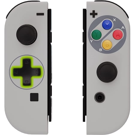 SFC SNES Classic EU Style Joycon Handheld Controller Housing (D-Pad Version) Colorful Buttons  Replacement