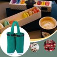 thumbnail image 3 of Bolsa de dulces portátil Papá Noel Pantalones Canasta de pantalones con asa Vino Feliz Navidad Año nuevo Regalo Decoración de banquete de boda Verde L Advancent HA009245-06, 3 of 6