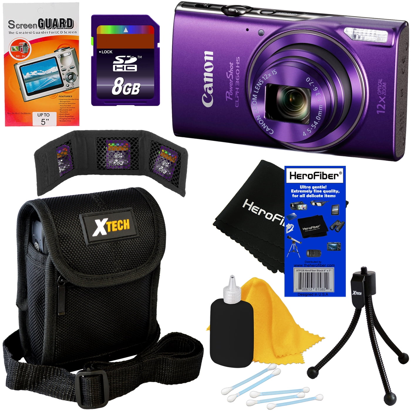 Canon PowerShot ELPH 360 HS Digital Camera with 12x Zoom, BuiltIn WiFi & 1080p HD video