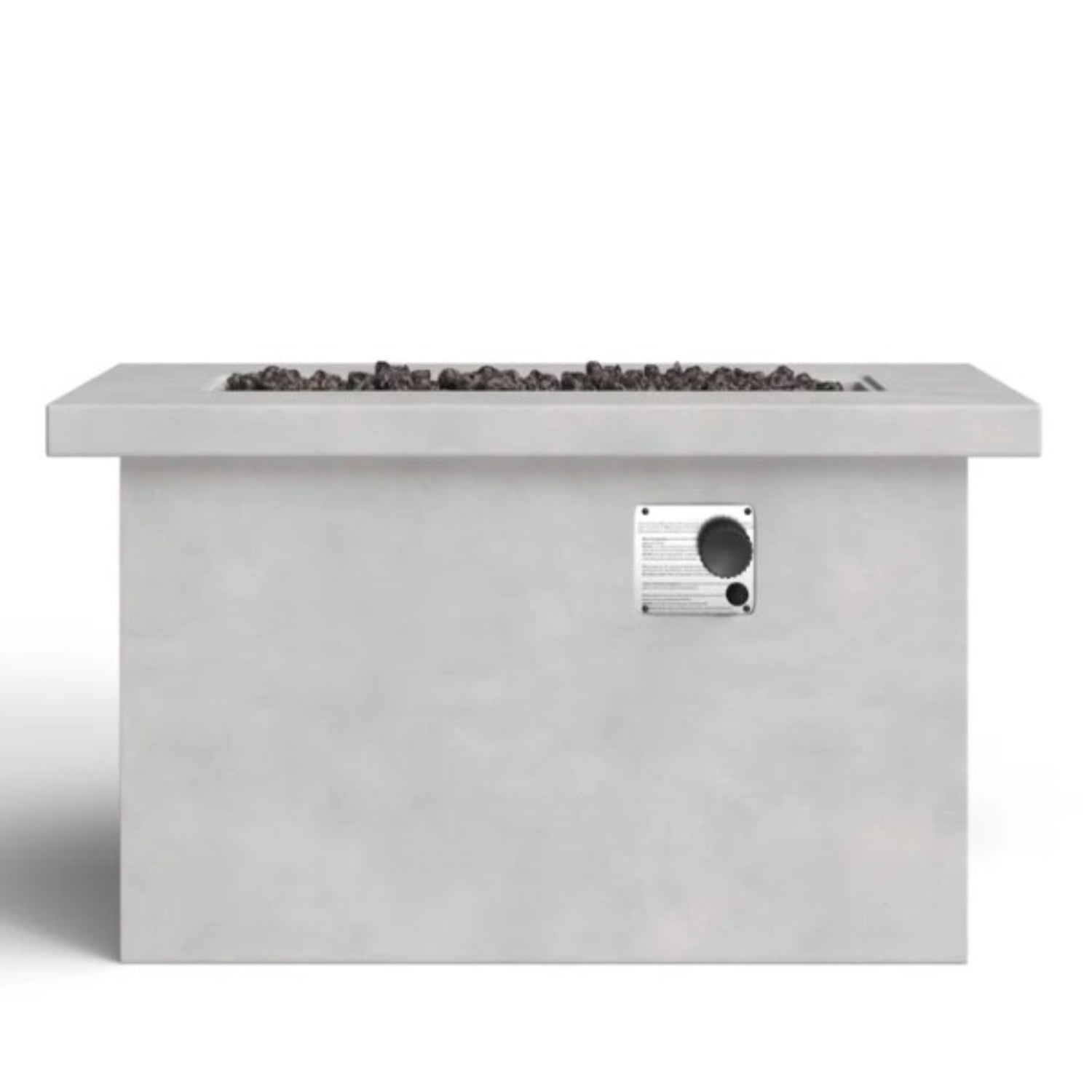 Miekor Furniture 24" H Concrete Propane/Natural Gas Outdoor Fire Pit Table 93134