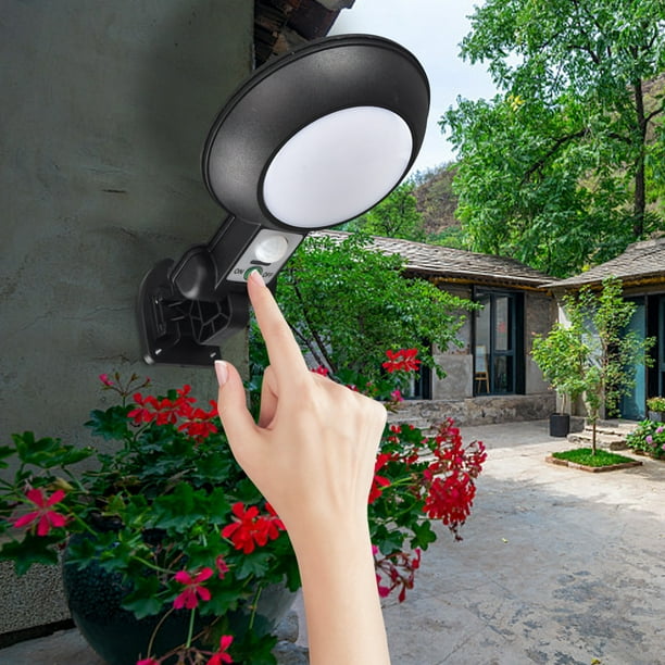 Luces solares para exteriores, con sensor de movimiento, IP65, 3 modos, luces de seguridad para pared, para cercas, jardines, patios, etc.