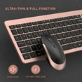 thumbnail image 4 of Rechargeable Wireless Keyboard Mouse Combo Full Size Cordless Keyboard & Mouse Sets with Build-in Lithium Battery Ultra Thin Quiet Keyboard Mice, 4 of 5