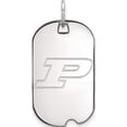 thumbnail image 1 of 14K White Gold 14Kw Logoart Purdue Small Dog Tag (36 X 18) Made In United States 4w022pu, 1 of 5