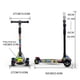 thumbnail image 2 of Patinete plegable con ruedas iluminadas, patinete ajustable para niños de 2 a 10 años, 2 of 8