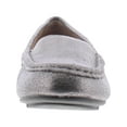 thumbnail image 3 of Vionic Women's Debbie Leather Metallic Slip On Moccasin Loafers Metallic 7M, 3 of 3
