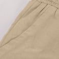 thumbnail image 5 of JnLxul Wide Leg Pants for Women Elastic Waist Drawstring Loose Summer Casual Lightweight Pants with Pockets(Medium,Khaki), 5 of 7