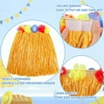 thumbnail image 5 of 7 Pack Hula Skirt Costume Kit for Hawaii Luau Party, 16 in 2-Layer Grass Skirt, Hawaiian Lei, Hibiscus Hair Clip, Pineapple Sunglasses for Kids, 5 of 7