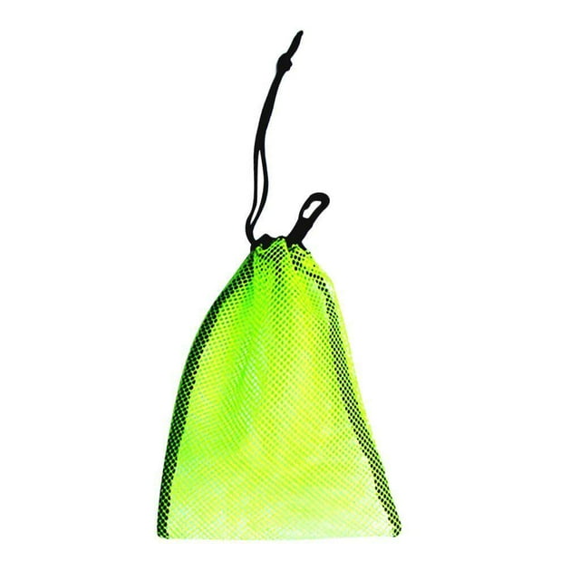 Dalazy Sac de Rangement en Filet avec Cordon pour Plongée, Plongée sous-Marine, Tuba Jaune