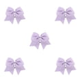 thumbnail image 3 of Qarigey Banda para el cabello grande Bowknot Adornos elásticos Coleta decorativa Titular Bobbles Scrunchies Accesorios Multicolor Violeta Type2 NO2 Qarigey CBP458662, 3 of 4