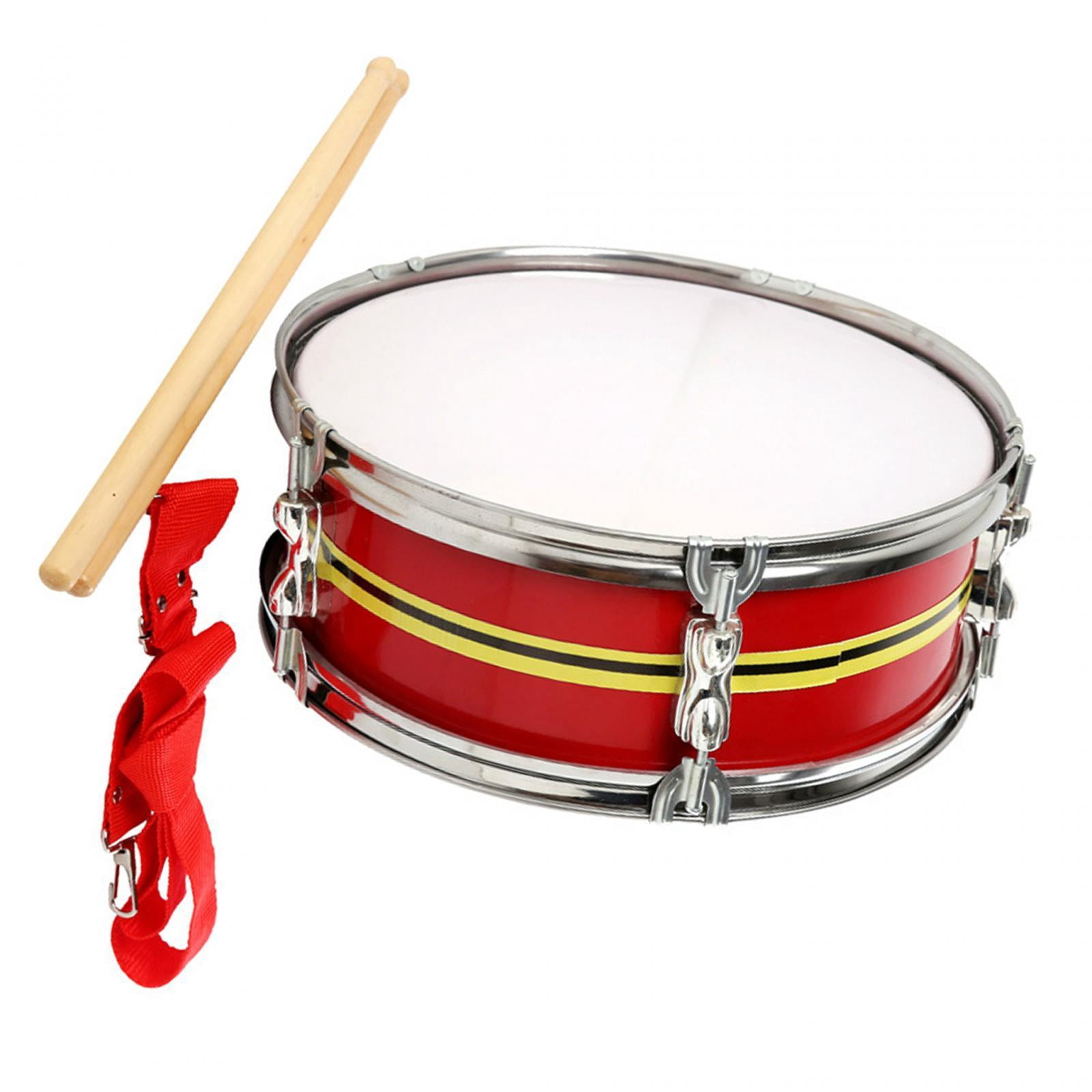 STARTIST 13" Snare Drum Music Drums Lightweight Educational Toy Musical Instruments Percussion Instrument for Boys Girls Kids Children Red