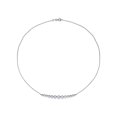 thumbnail image 4 of Everly Women's Moissanite 10k White Gold Necklace, 4 of 8