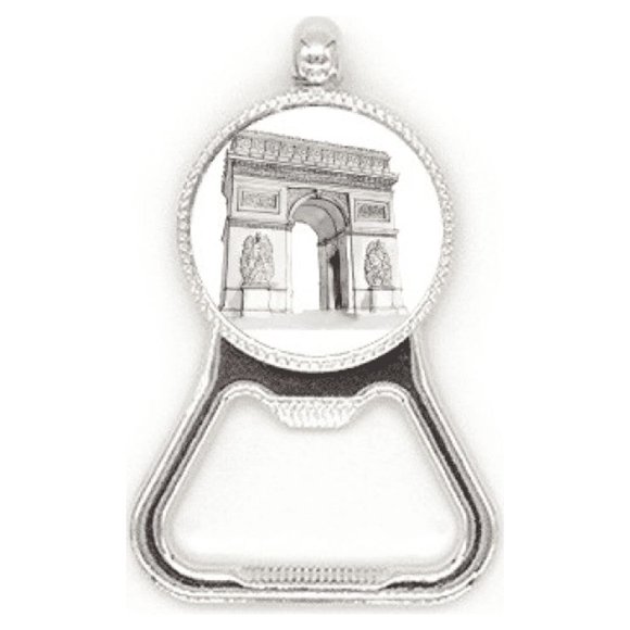 Arc De Triomph in Paris France Metal Beer Bottle Cap Opener Duty Stainless Steel