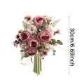 thumbnail image 2 of Peonies Artificial Flowers, Silk Faux Peonies with Stems Vintage Look Real Floral Arrangements for Diy Bridal Bouquet Wedding Table Centerpieces Home Party Decor, 2 of 4