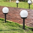 thumbnail image 4 of Luces Del Patio 3Pcs Solar Lights con luces LED blancas cálidas Luces solares en el suelo de jardín para patio exterior Automáticas cuando oscurece con sensor de luz inteligente de 20 cm JASKFLY, 4 of 9