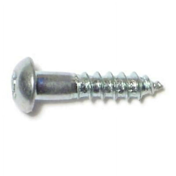 #4 x 1/2" Zinc Plated Steel Phillips Round Head Wood Screws (48 pcs.)