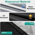 thumbnail image 6 of Hxlamzoo 420D Oxford Waterproof & Dustproof Sand Filter Pump Cover with Adjustable Drawstring, Zipper - Outdoor Pool Protective Cover for Most Standard Systems, 6 of 9