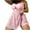 Pink, variant on Staron Plus Size Swimsuit for Women Conservative High Waisted Skirt Two Piece Bikini Set with Removable Padded Cups Adjustable Straits Crochet Details, Pink 3XL