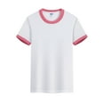 thumbnail image 3 of TOOYOU Boys Summer T-Shirt Toddler Kids Baby Color Block Short Sleeve Crewneck T Shirts Tops Tee Size 4-5 Years Pink, 3 of 9