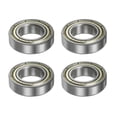 thumbnail image 1 of Unique Bargains 6800ZZ Roulements à Billes 10mmx19mmx5mm Acier Chromé ABEC5 à Double Écran Lot de 4, 1 of 6
