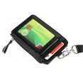 thumbnail image 2 of Card Holder RFID Blocking ID Badge Cowhide Wallet Hardware Vertical Lanyard Necklace, 2 of 4