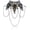 Black-C, variant on Punk Rock Wedding Party Handmade Black Lace Choker, Gothic Retro Lolita Beads Chain Vampire Pendant Necklace for Women Halloween