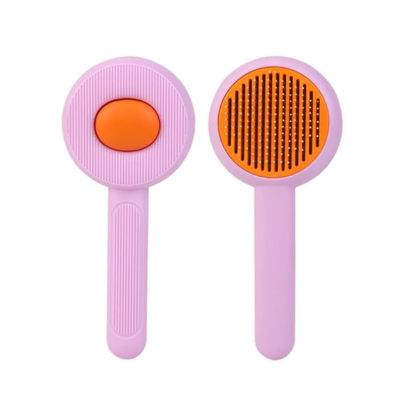 ACDANC 2Pcs Cat Brush,Abs Dog Slicker Brush,Cat Brush for Shedding,Purple,7X3X2"