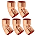 thumbnail image 1 of Accesorio de Cobre en Codo de 7/8" ID 1mm de Grosor, 5pcs 99.9% Cobre Puro Conector de Tubo de Soldadura de 45 Grados, 1 of 5