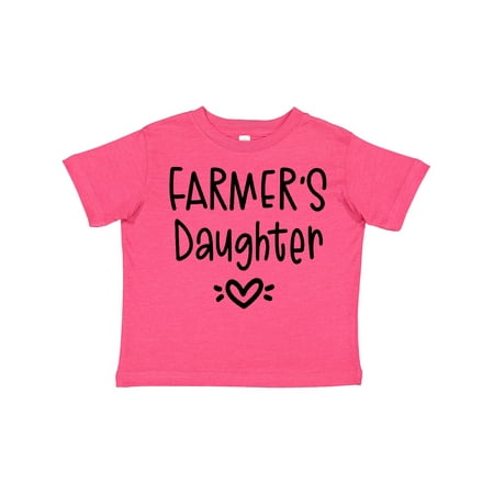 

Inktastic Farmer s Daughter Heart Design Gift Toddler Toddler Girl T-Shirt