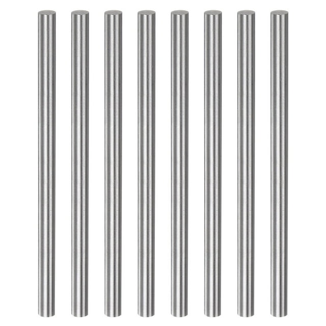 Unique Bargains 8 Packs 5.6mm x 100mm High Speed Steel (HSS) Round Rod Lathe Bar Stock DIY Tool