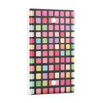 thumbnail image 2 of Yayeee Blank Wall Plate Cover 1-Gang 4.5"x2.7" Home Unused Decorative Outlet, Colorful Block Pattern, 2 of 7