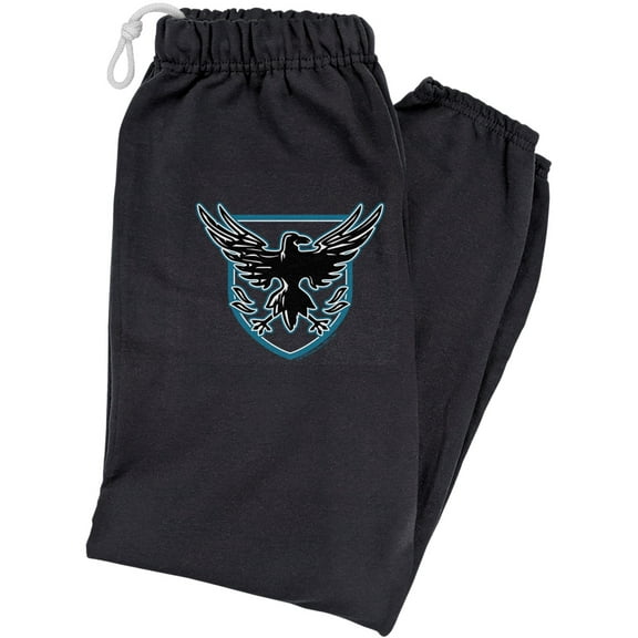 Game of Thrones Night Watch Crow Unisex Jogger Sweatpants for Men and Women, Black, X-Large