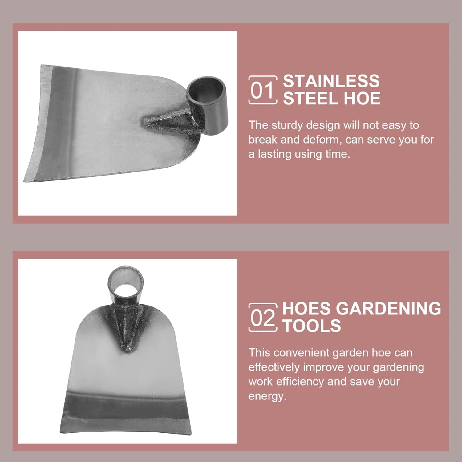 Garden Hoe Weeding Garden Hoe Replacement Head Garden Digging Hoe Head Agricultural Tool for Garden Lawn Yard Loosen Land Weeding Round Eye Hoe Replacement Cultivator Hoe