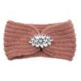 thumbnail image 3 of Xihbxyly Diadema de Punto para Mujer, Diseño de Turbante de Lana Cálida, Elegante Detalle de Diamantes de Imitación, Estilo Urbano Informal, Elegante Accesorio de Invierno, Hilo Vegano Suave, Talla 5, 3 of 3