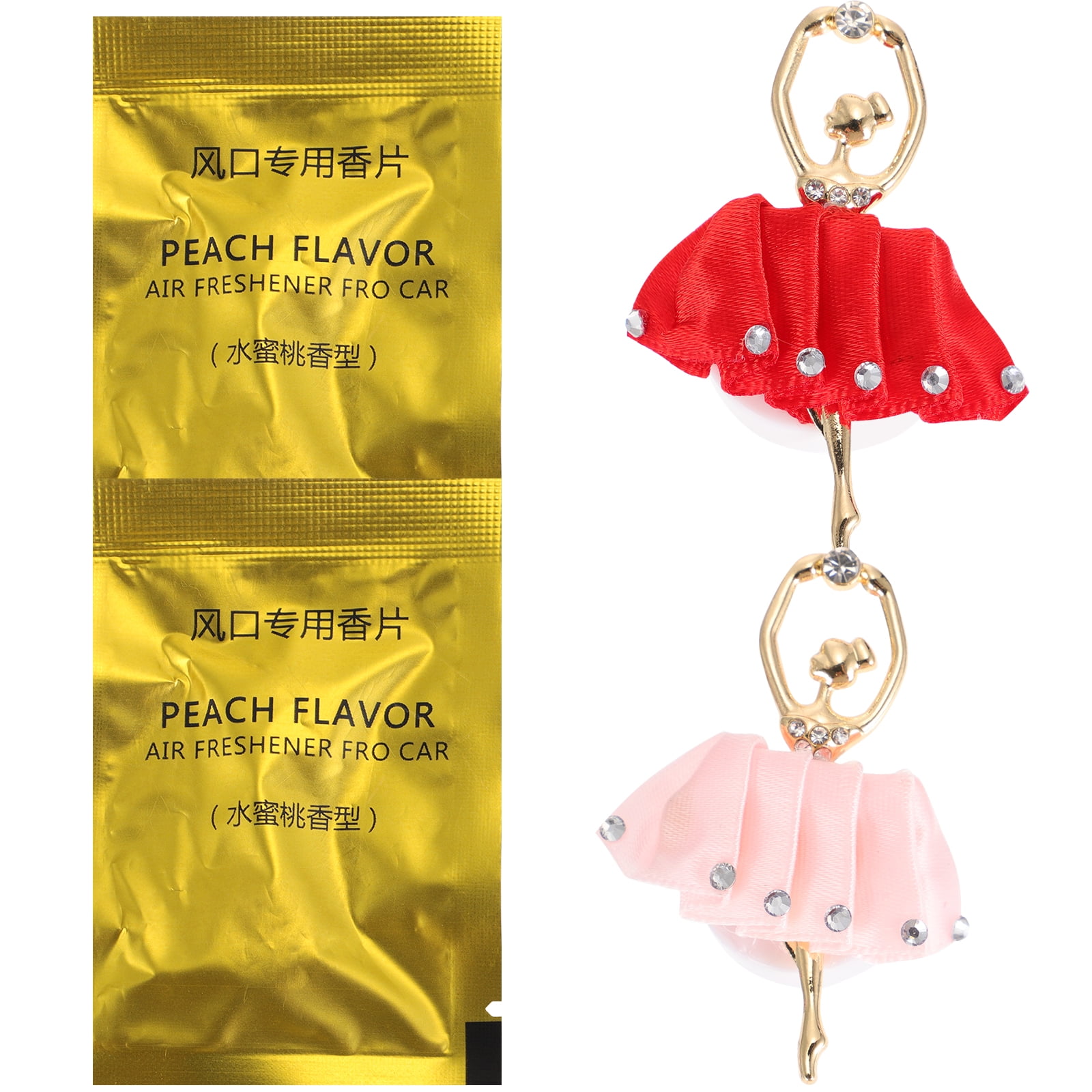2pcs Ballet Girl Car Air Freshener Perfume Clip Aromatic Diffuser Car