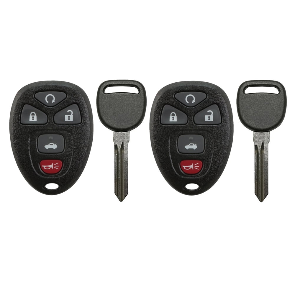 2 For 2006 2007 2008 2009 2010 2011 2012 2013 Chevrolet Impala Remote Key Fob 