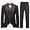 Black, variant on Lycody 3PCS Boys And Teen Formal Tuxedo Suit Slim Fit Set with Blazer Jacket Vest Pant Kids Formal Outfit for School Uniform Graduation Wedding Party Wear Prom Size 2-16