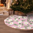 thumbnail image 5 of Rateoe Daisies Flowers Pattern Christmas Tree Skirt with Ties , Christmas Tree Decorations, Farmhouse Christmas Decor Xmas Holiday Decorations-36", 5 of 6