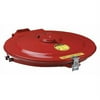 Manufacturer Varies Drum Cover, Red, Steel, 4 in L 26754