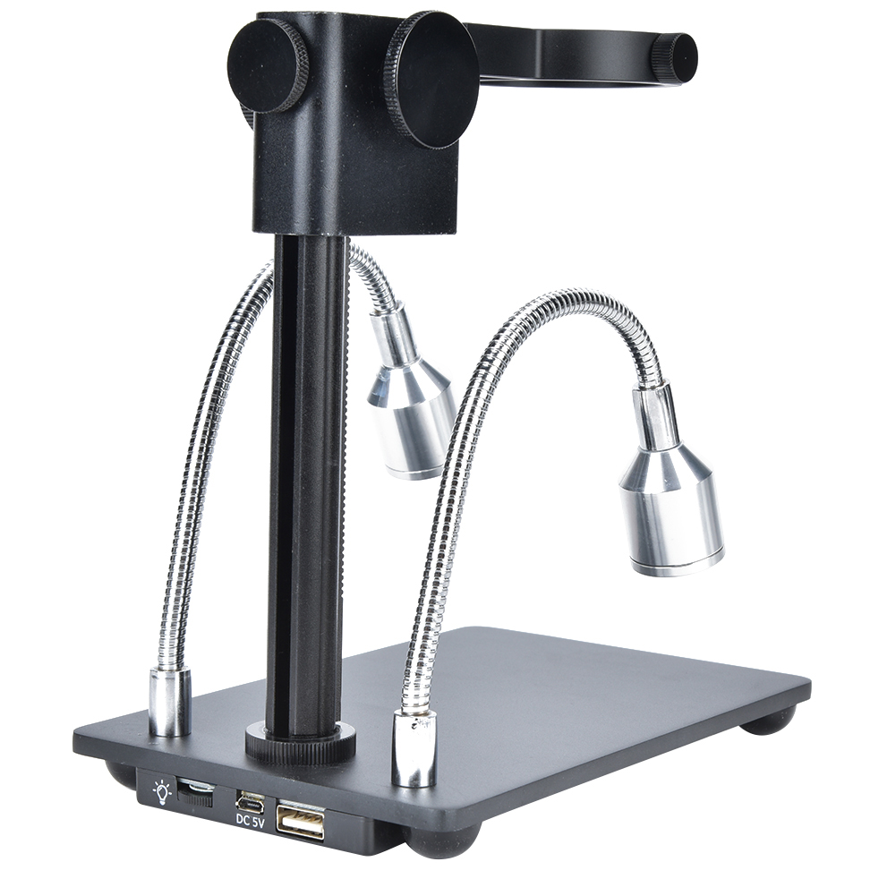 Microscope Holder, 50mm Diameter Microscope Stand, Portable Aluminum