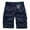 Dark Blue, variant on ZRGHAOYLQ Big and Tall Cotton Cargo Shorts for Men Elastic Waist Bermuda Shorts Lightweight Zipper Buckle Shorts Tactical Outdoor Hiking Work Shorts