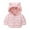 Pink, variant on Toddler Girls Winter Coats Puffer Jacket Boys Cartoon Print Full-Zip Long Sleeve Lightweight Kids Warm Winter Coat Outerwear Warm Bear Hooded Outdoor Coats 12-18 Months Winter Jacket