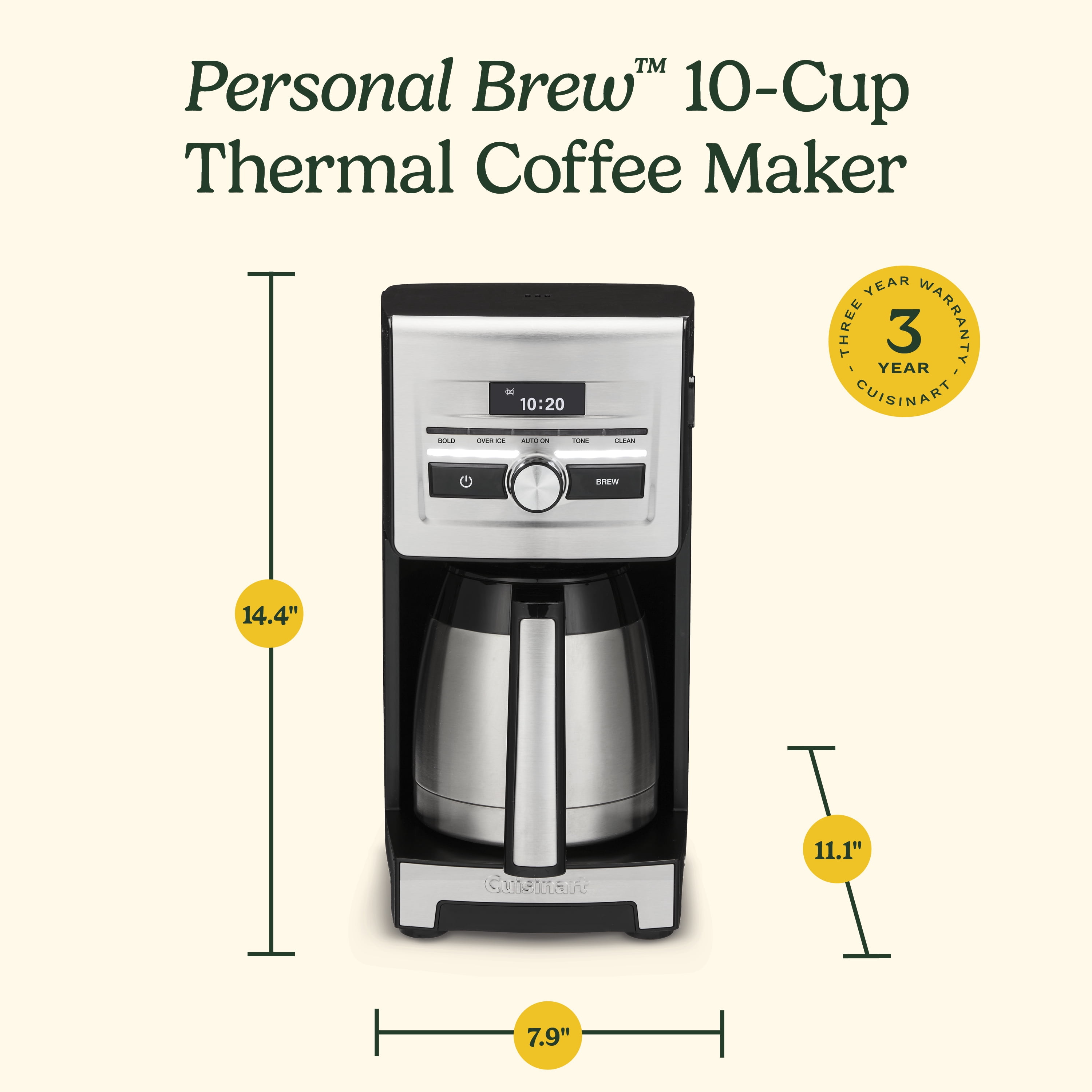 Cuisinart Personal Brew™ 10-Cup Thermal Coffee Maker