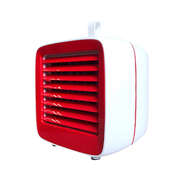 LACKUST USB Desktop Cooler for Student Dorms,Portable Air Conditioners Fan,Desk Air Conditioner for Office Bedroom,Reddish white