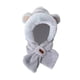 thumbnail image 4 of Conjunto de gorro y bufanda de invierno, cómodo, resistente al viento, gorro con protección para las orejas, gorro de felpa Gris, 4 of 9